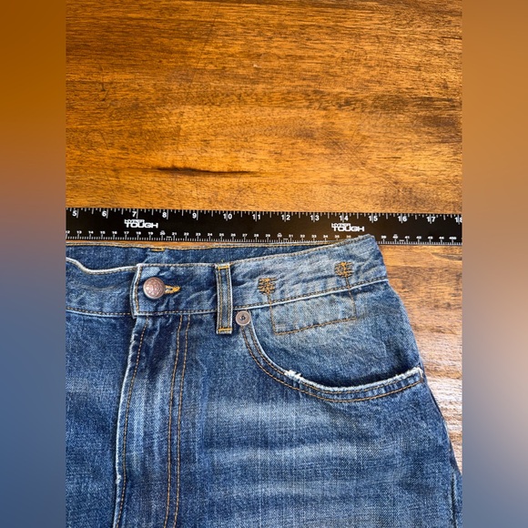 R13 ALICE SLIM STRAIGHT LEG JEANS IN AMBER BLUE - Picture 8 of 10